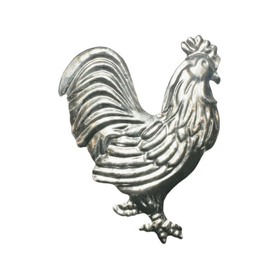 Aluminum napkin ring in the shape of a rooster