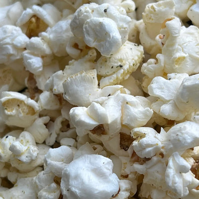 close up of view of popcorn with truffle