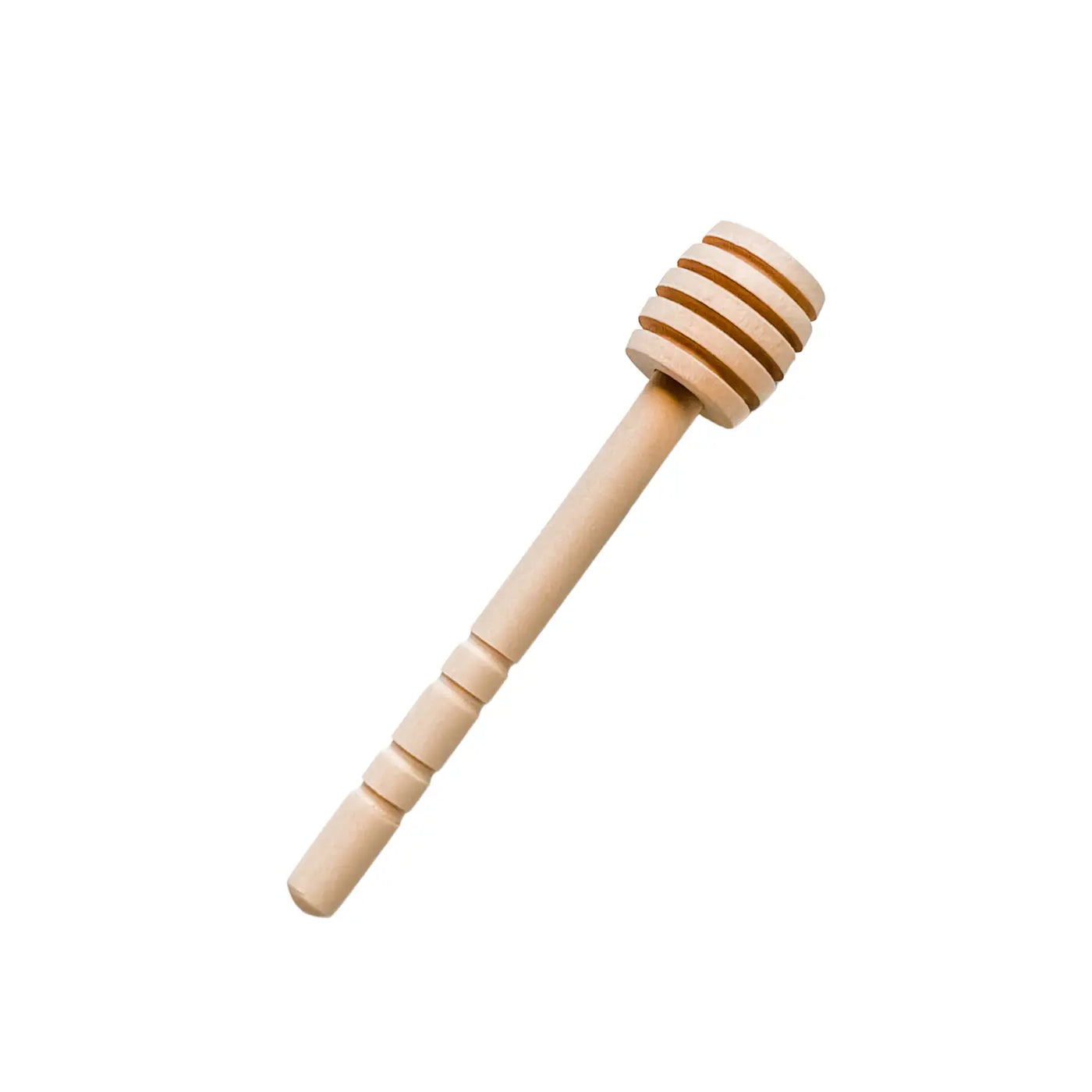 single wooden honey dipper