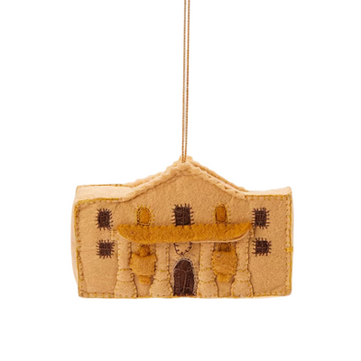brown felt Alamo ornament