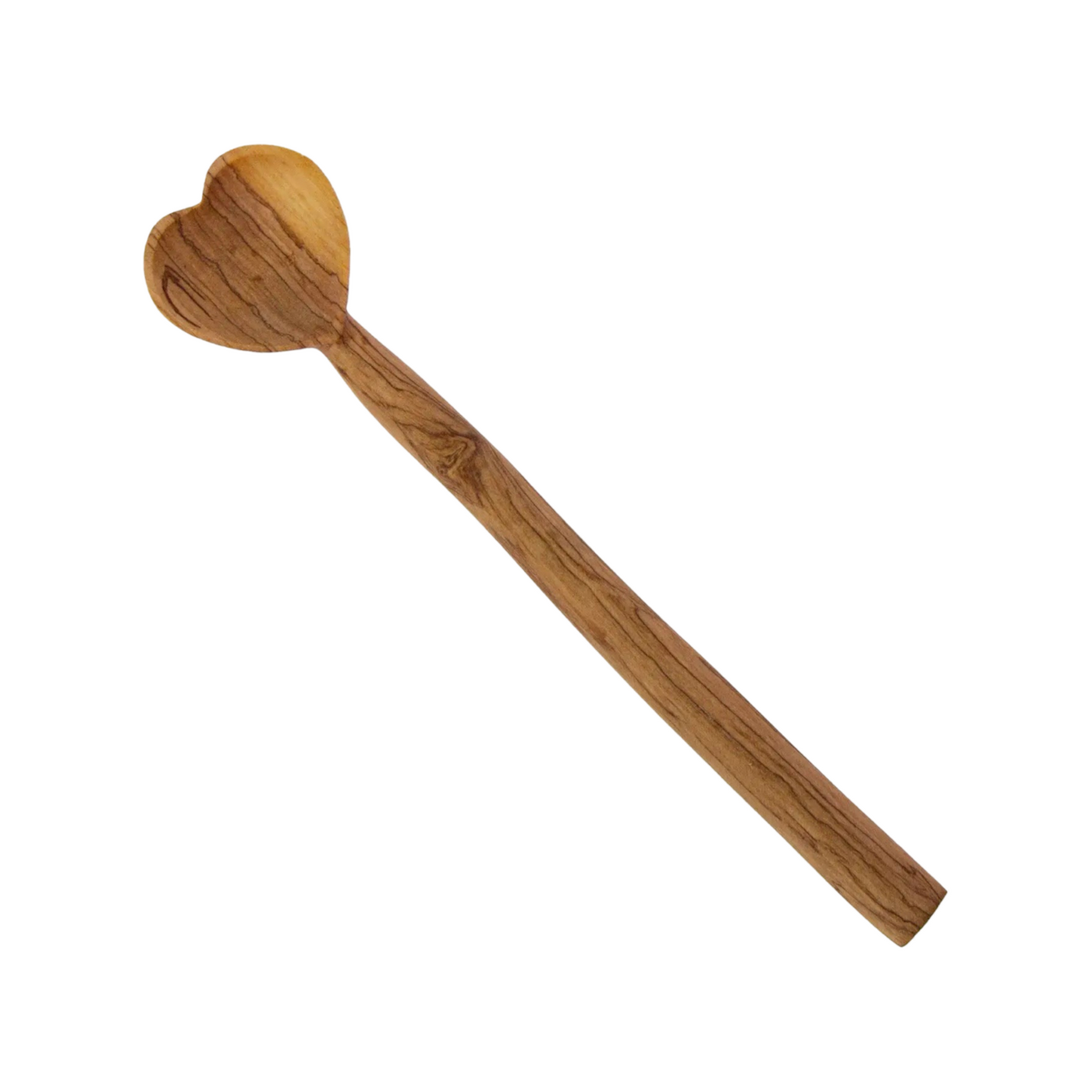 wooden spoon with a heart shaped end