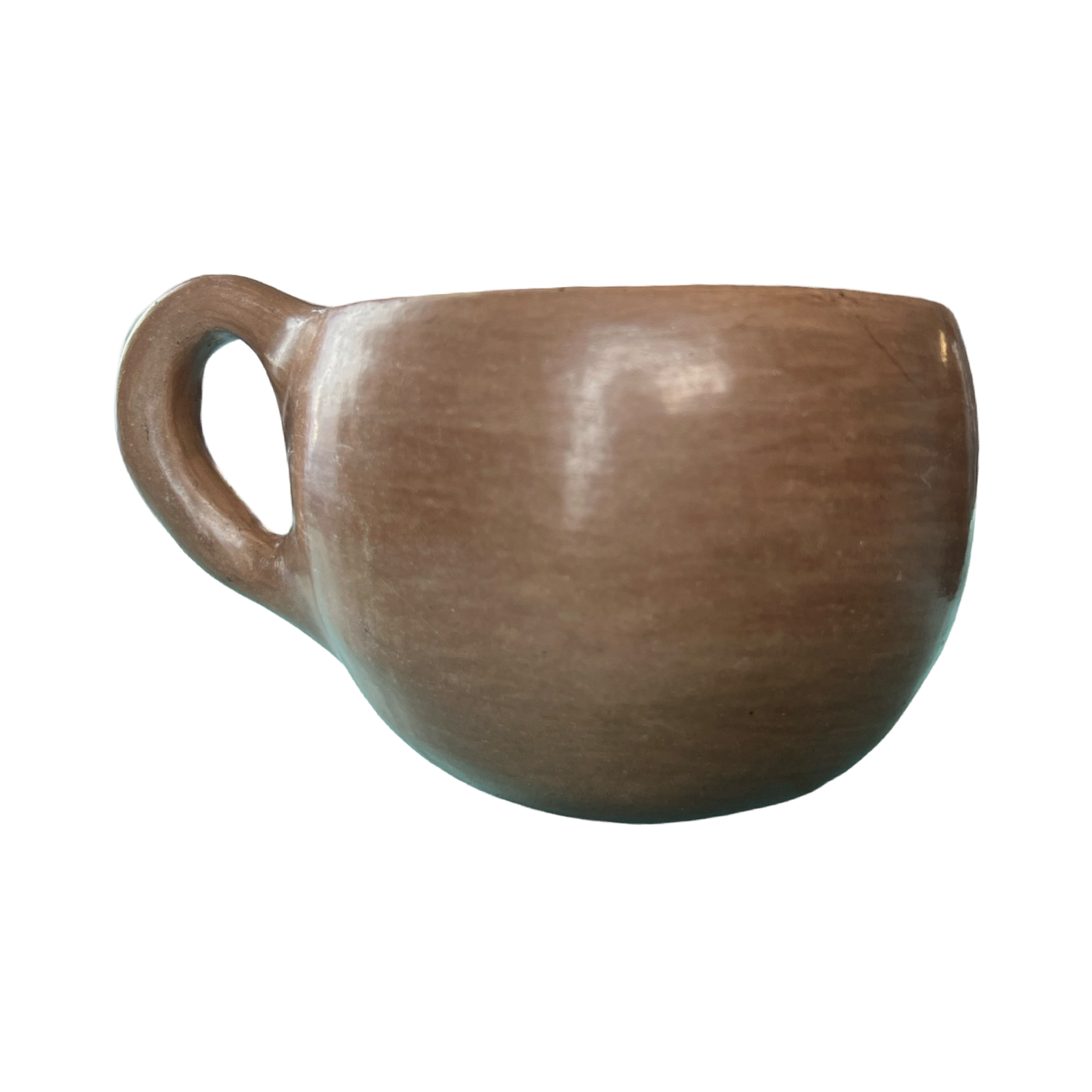 Brown barro clay round mug