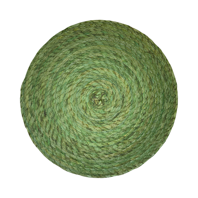 Forest Green palm round placemat