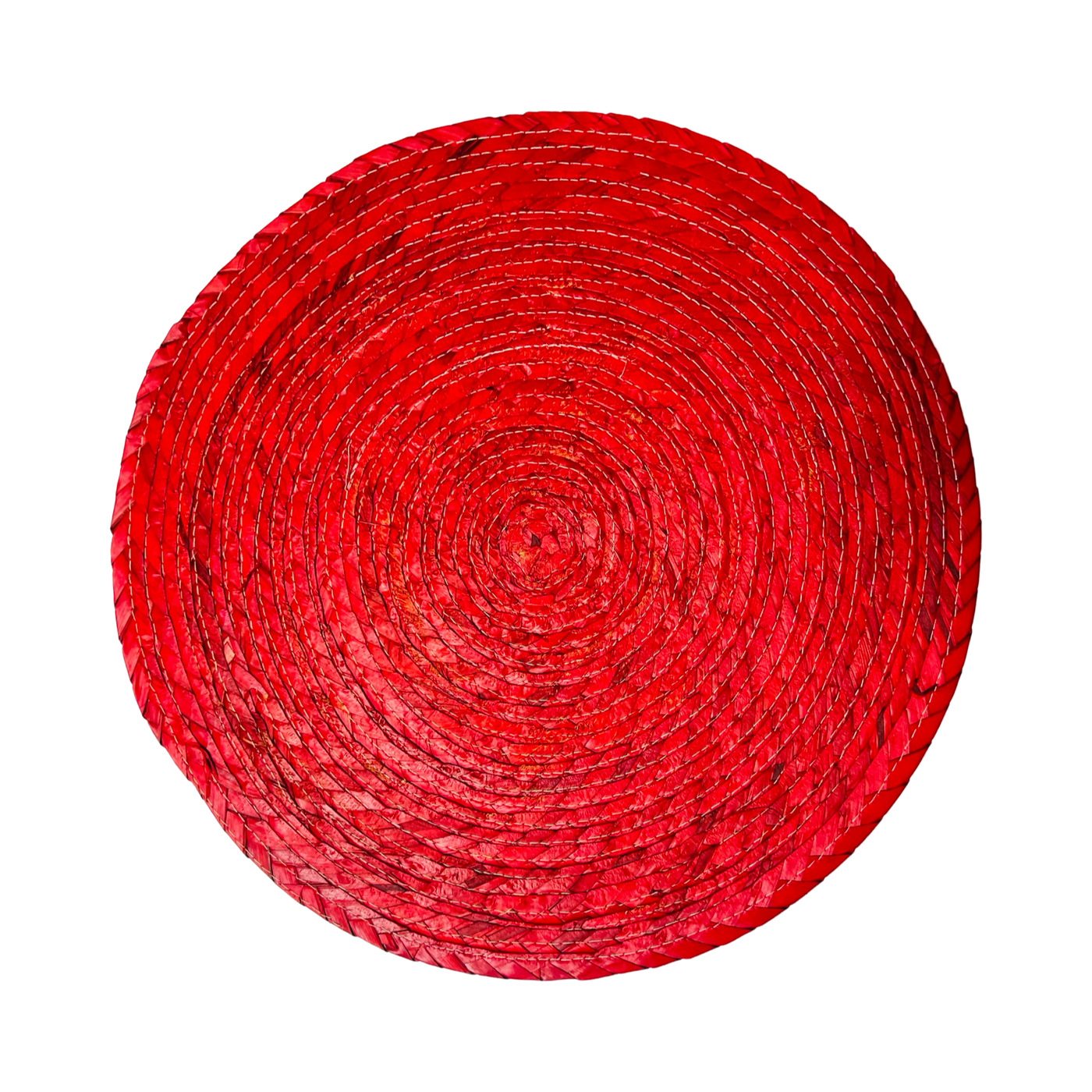 Round res colored palm placemat