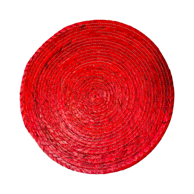 Round res colored palm placemat