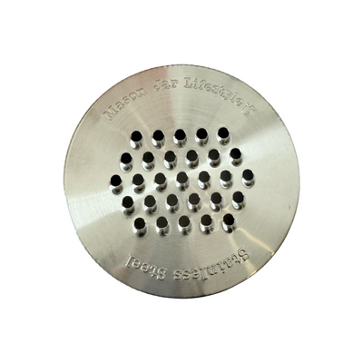 stainless steel grater mason jar lid