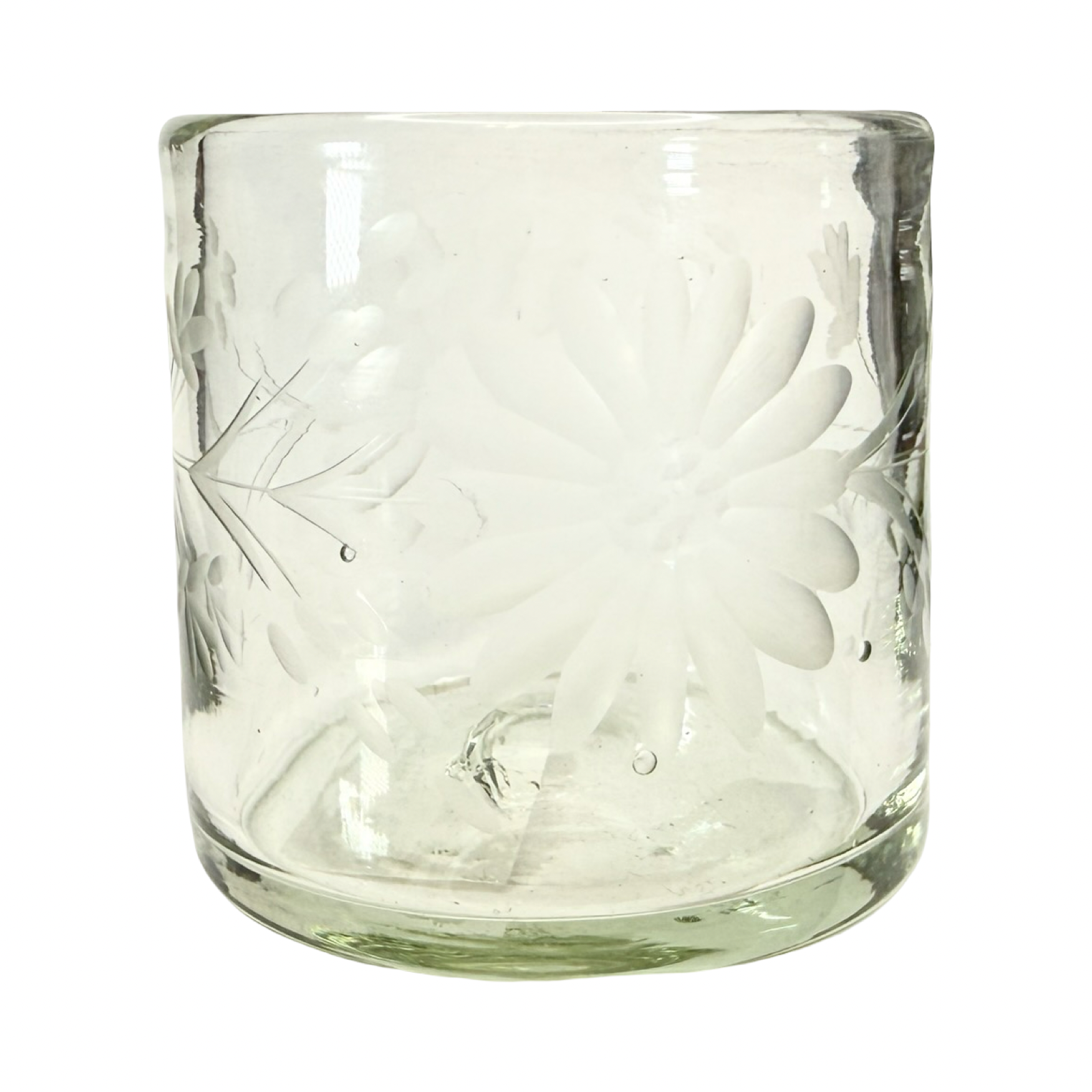 Mexican Hand-Etched Sipper Glass | Casa y Cocina