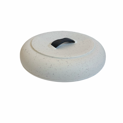 plastic white with gray speckles tortilla warmer