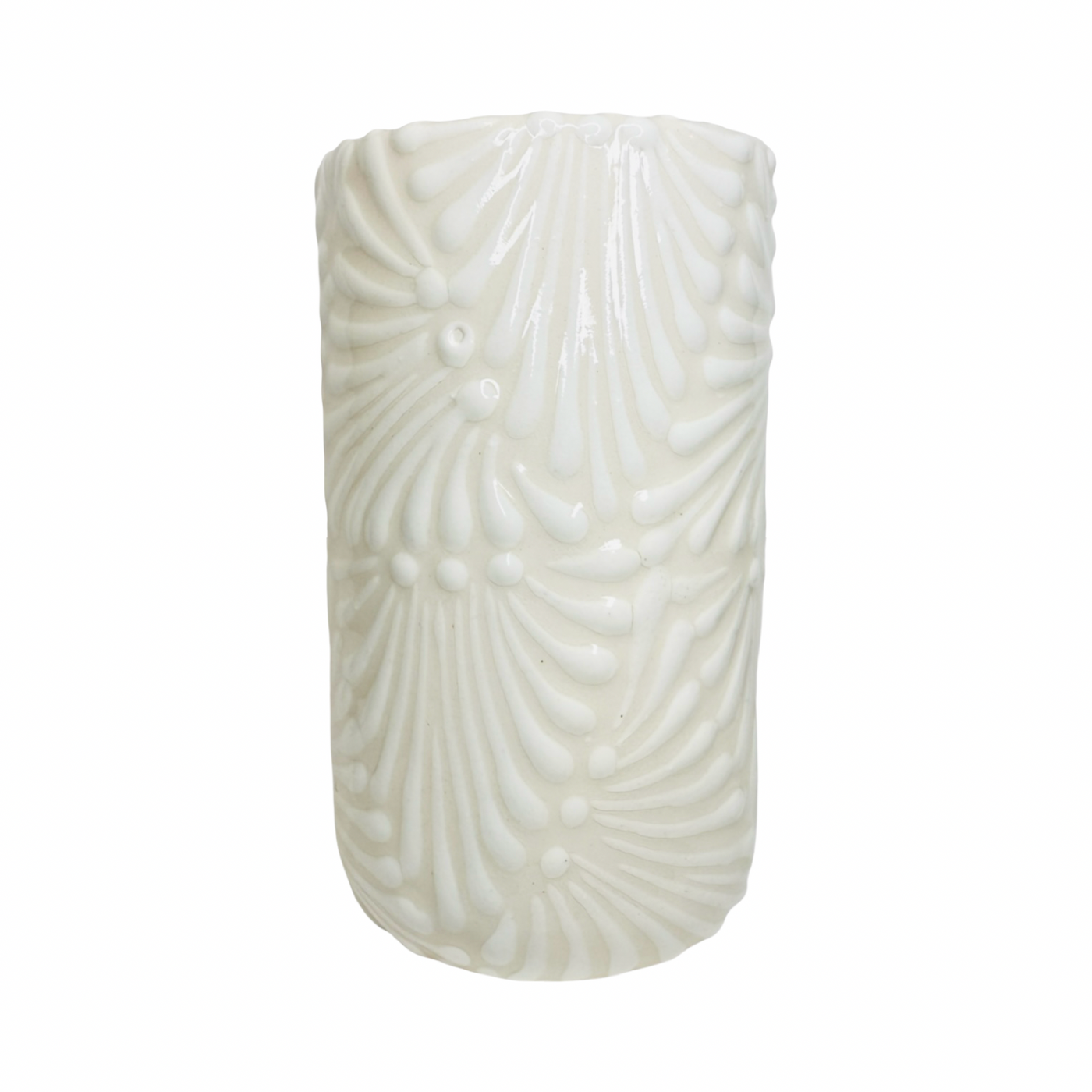 Puebla Talavera Highball Cup - White