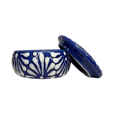 Puebla Talavera Spice/Salt Container - Lapis