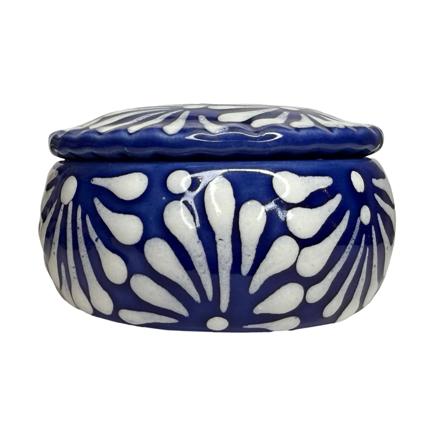 Puebla Talavera Spice/Salt Container - Lapis