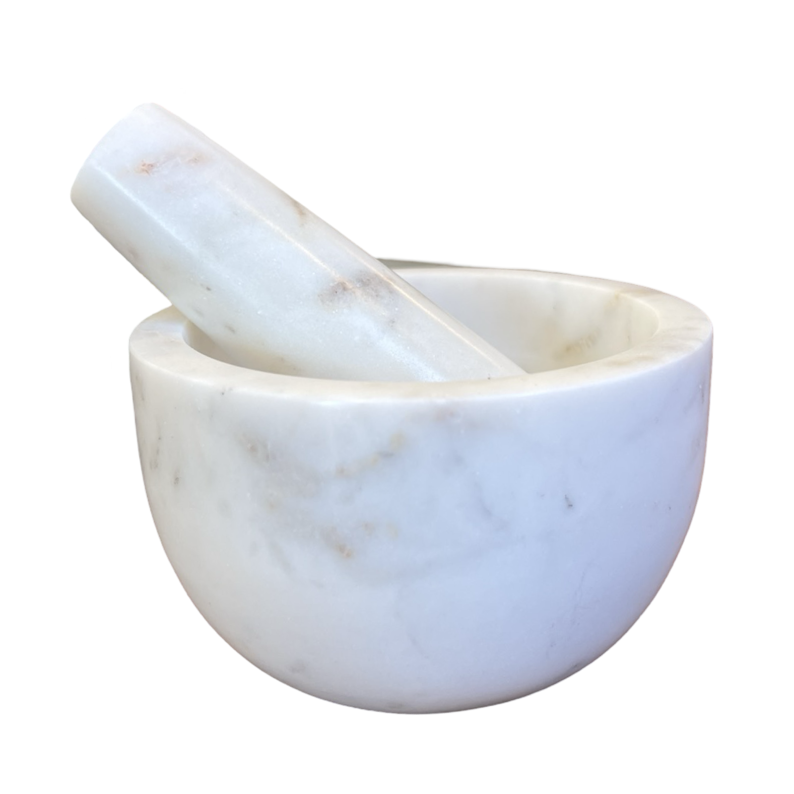 White Marble Mortar and Pestle