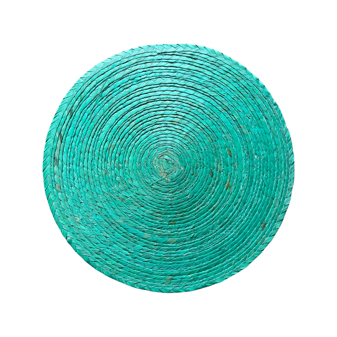 Teal Palm Placemats - Round