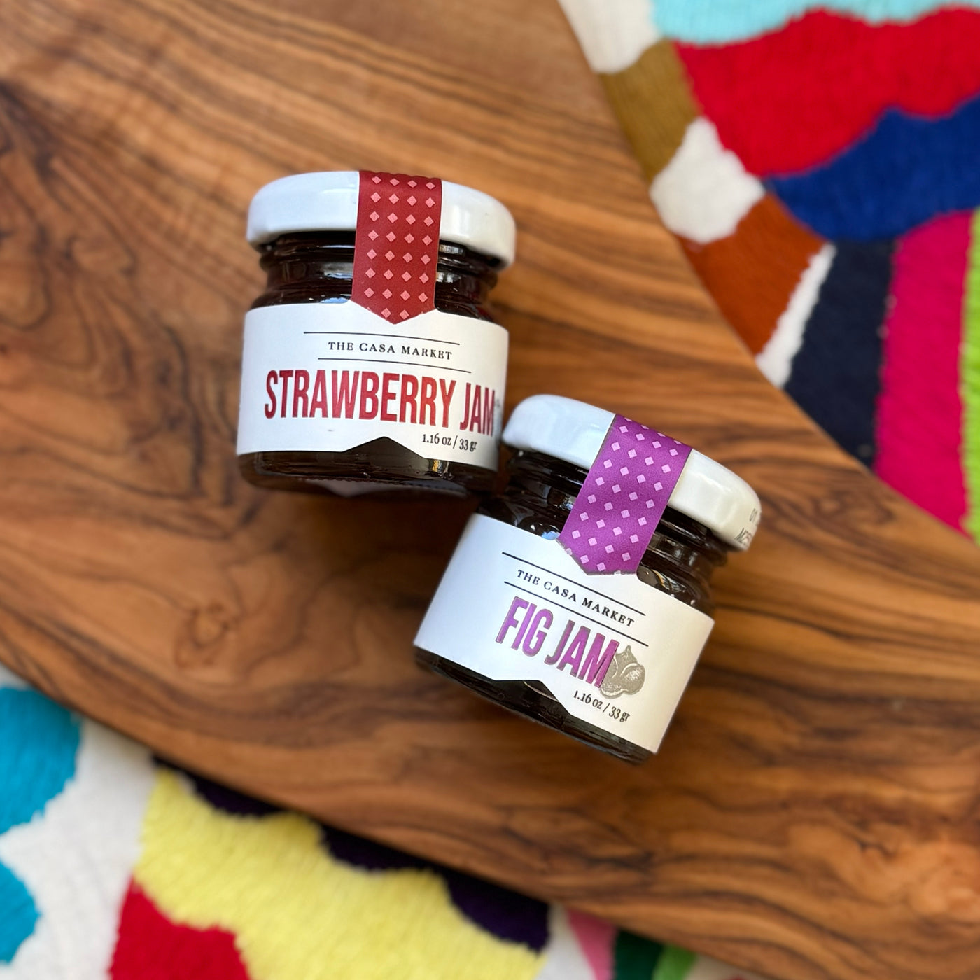 Photo of strawberry jam & fig jam