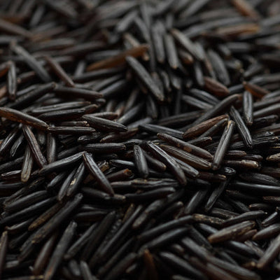 cloes up view of California wild rice