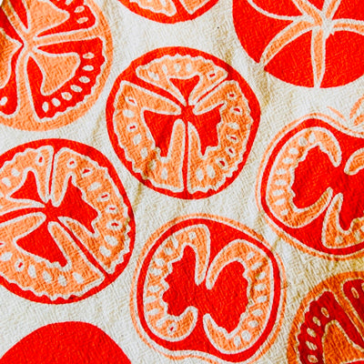 enhanced view of Tomatoes Tea Towel printed graphic