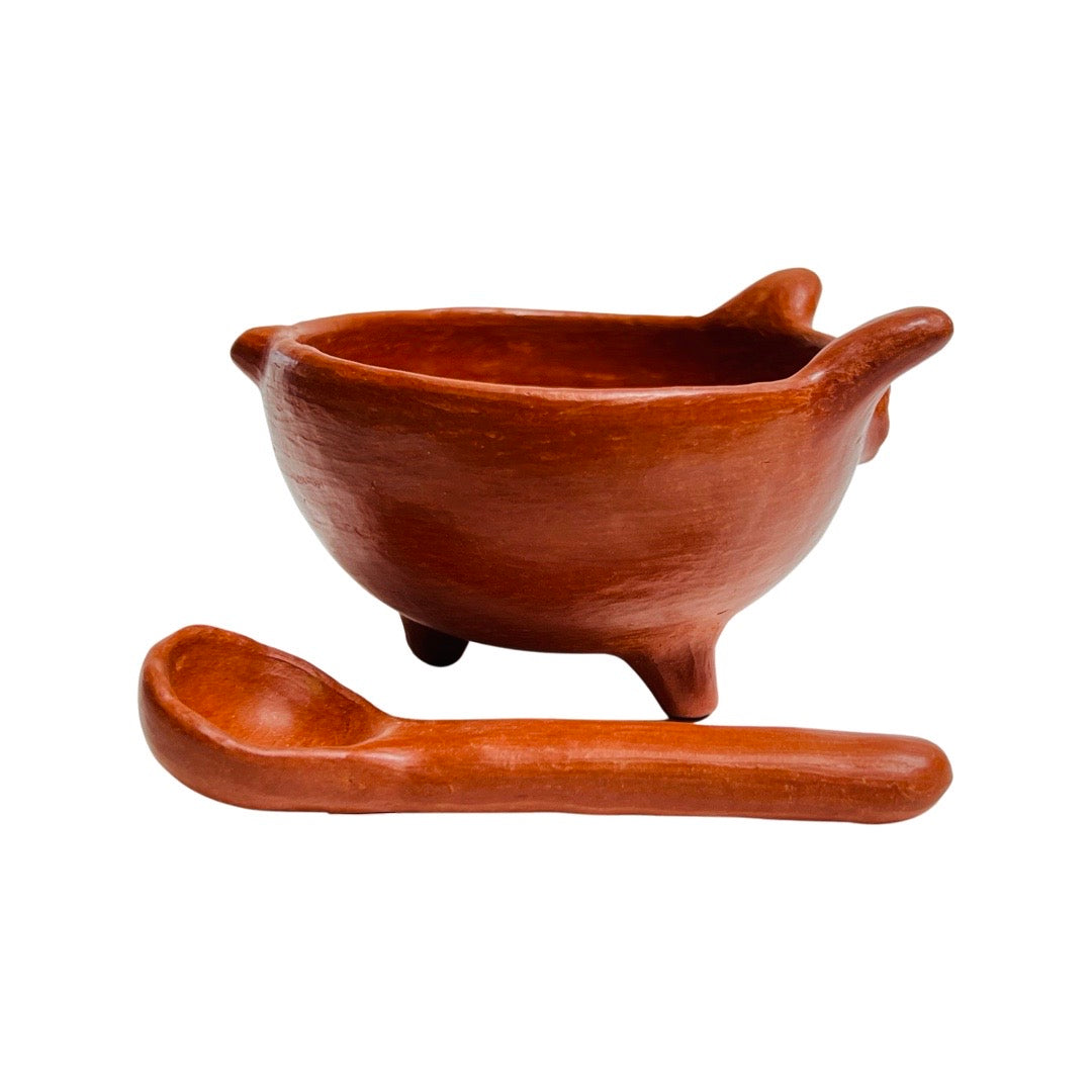 Red Clay Terracotta Cochinito Mini Spice Bowl