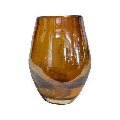 Amber Iridescent Shot Glass