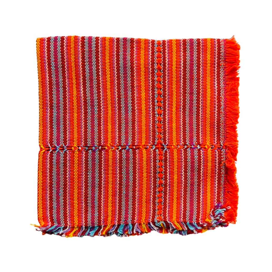 Handwoven Cotton Napkins - Orange Delight
